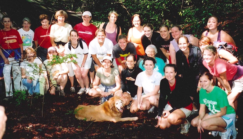 Rockbrook Camp Alumnae  enjoyed a hike during our last summer camp reunion