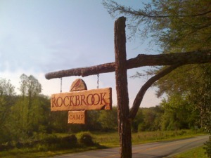 Rockbrook Camp for Girls sign Brevard NC