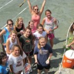 Tennis court at camp