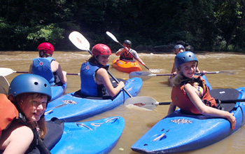 adventure summer camp kayaking