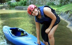 Kayaking Girl Teen Camp