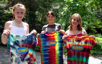 Tie Dye Crafts at camp