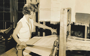 Camp Historic Girls Weaving