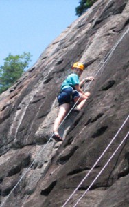 Girl Climbing Camp
