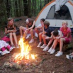 Camping Trip Girls Campfire
