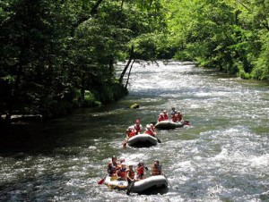 whitewater rafting summer camp trip