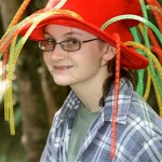 camp girl wearing fiesta hat