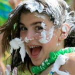 Camp Shaving Cream Fight Girl