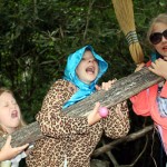 Campers acting like old ladies at summer camp