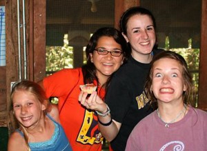 Happy smiling camp children
