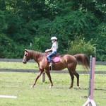 Horse camper girl ridng equeswtrian