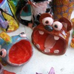 Camp kids pottery projects