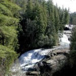 Triple waterfalls at Dupont State Forest North carolina