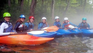 girls summer camps kayaking trip