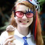 Camp spirit 4th of July ice cream eating