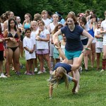 Wheelbarrow games camp Olympics