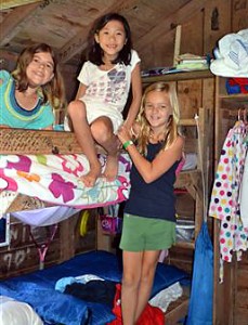 Summer camp life in a cabin