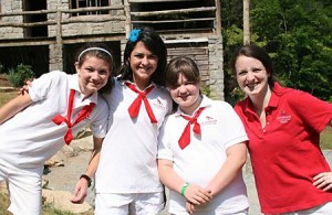 Sunday morning uniforms for campers and counselors