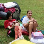 Summer campers packed to go home from camp