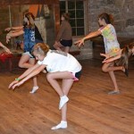 Summer camp girls dancing