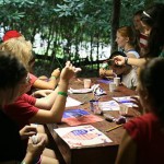 Camp painting and drawing class