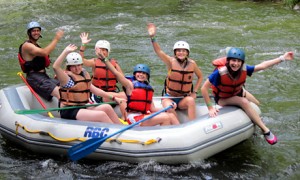 Camp Girls Rafting the Nantahala River
