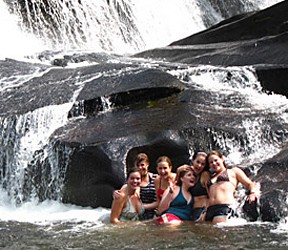 waterfall-swim-girls